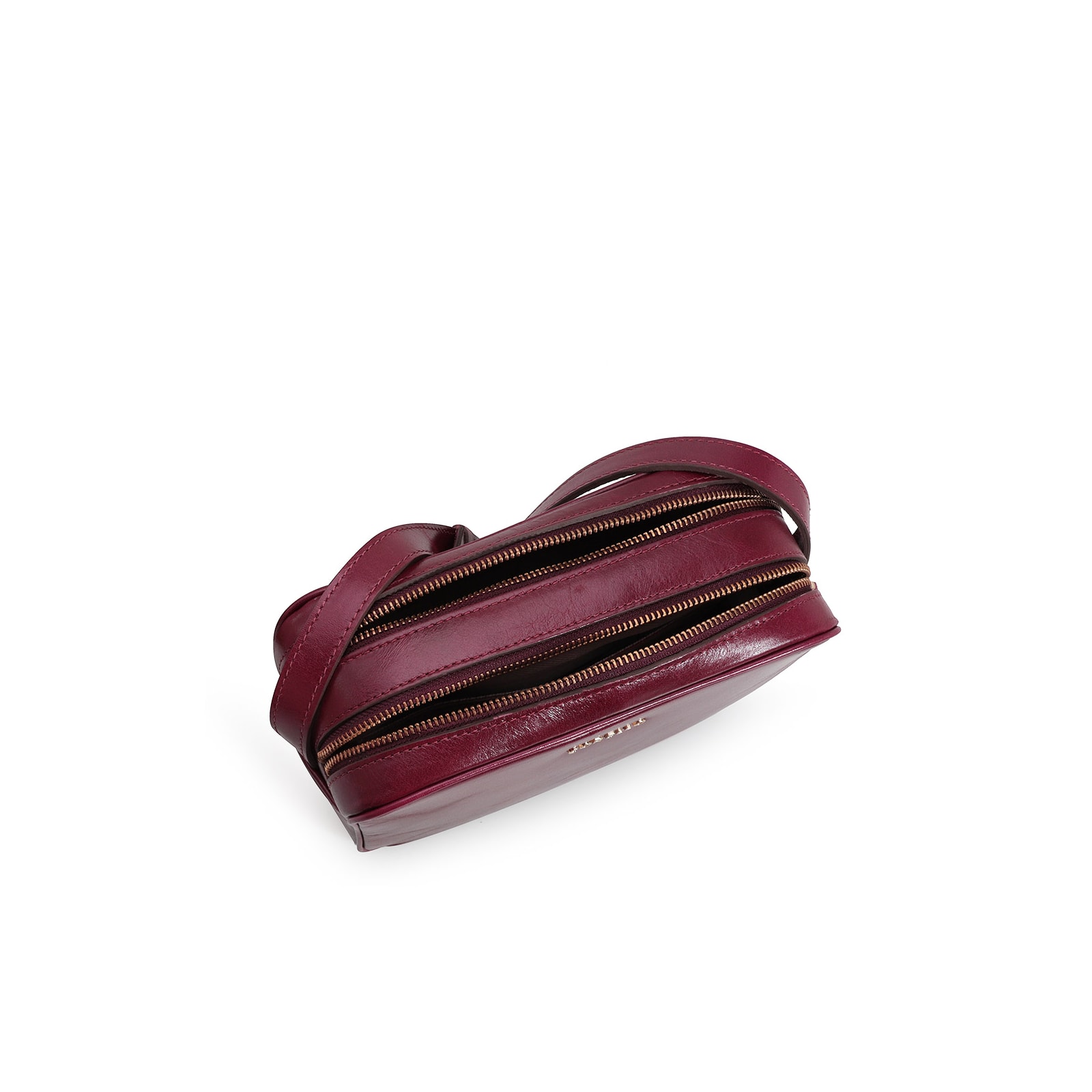 Bolsa Transversal Couro Vinho
