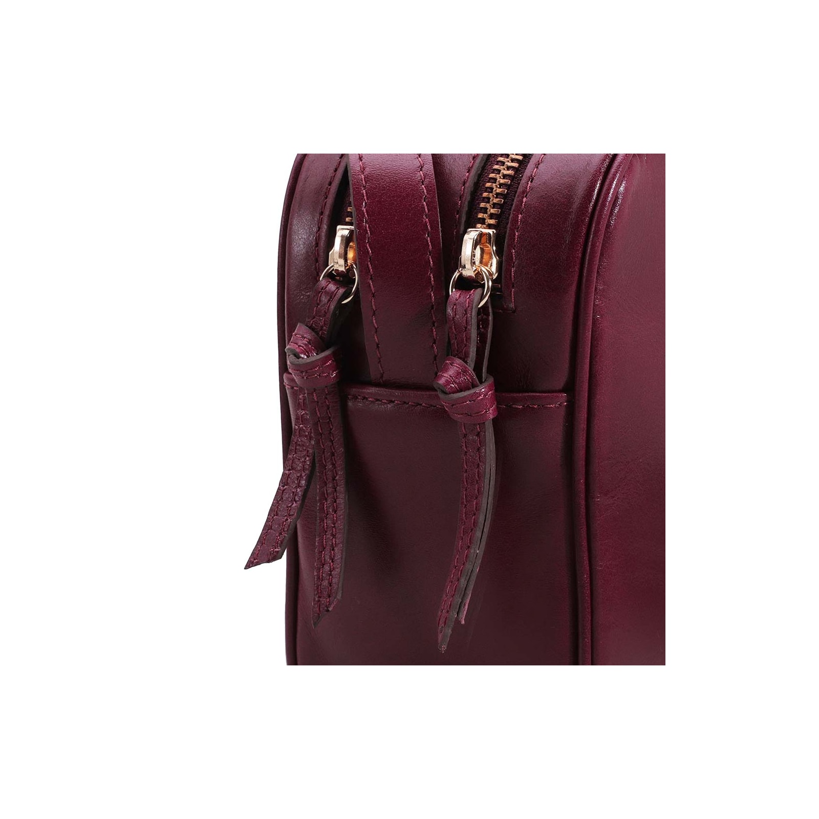 Bolsa Transversal Couro Vinho
