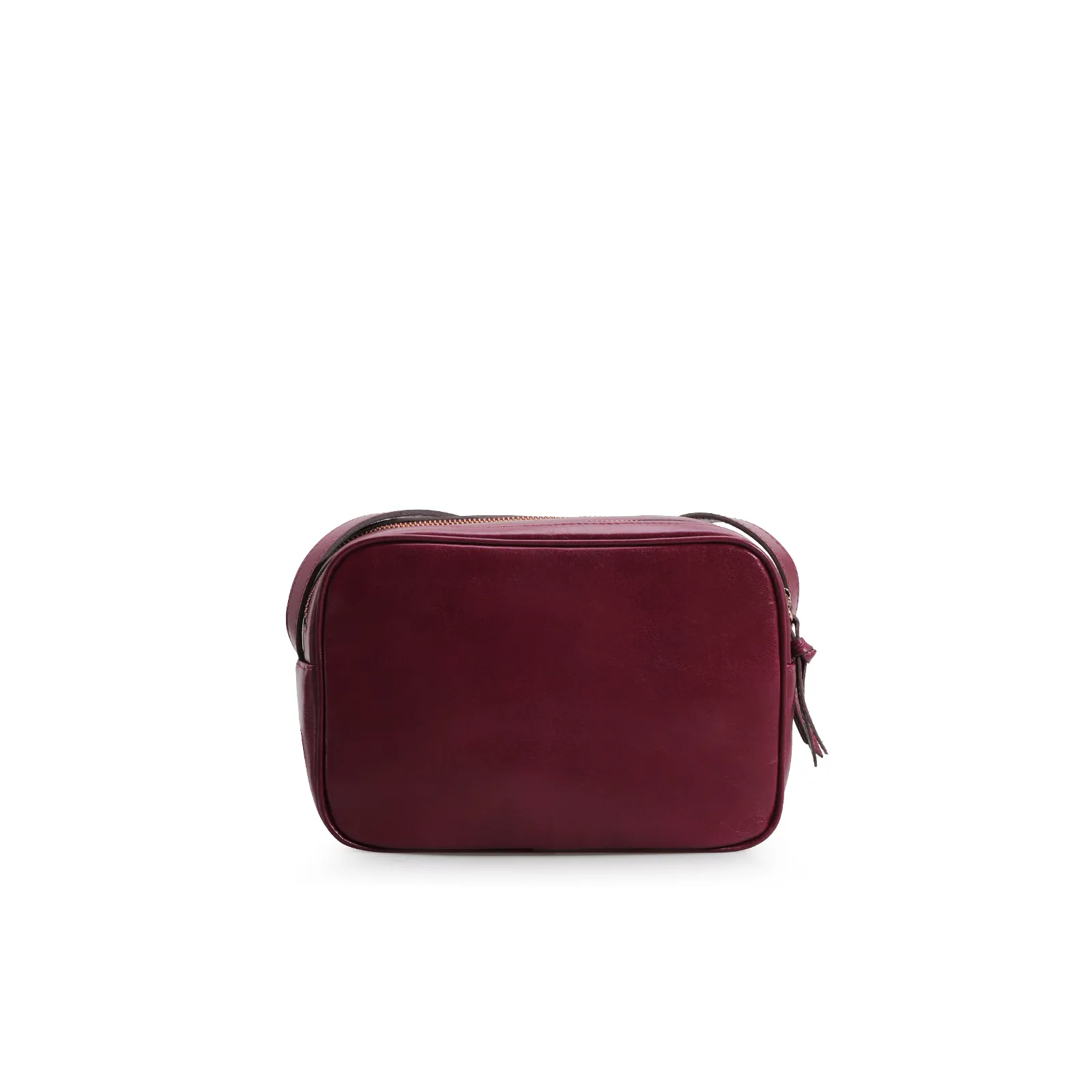 Bolsa Transversal Couro Vinho