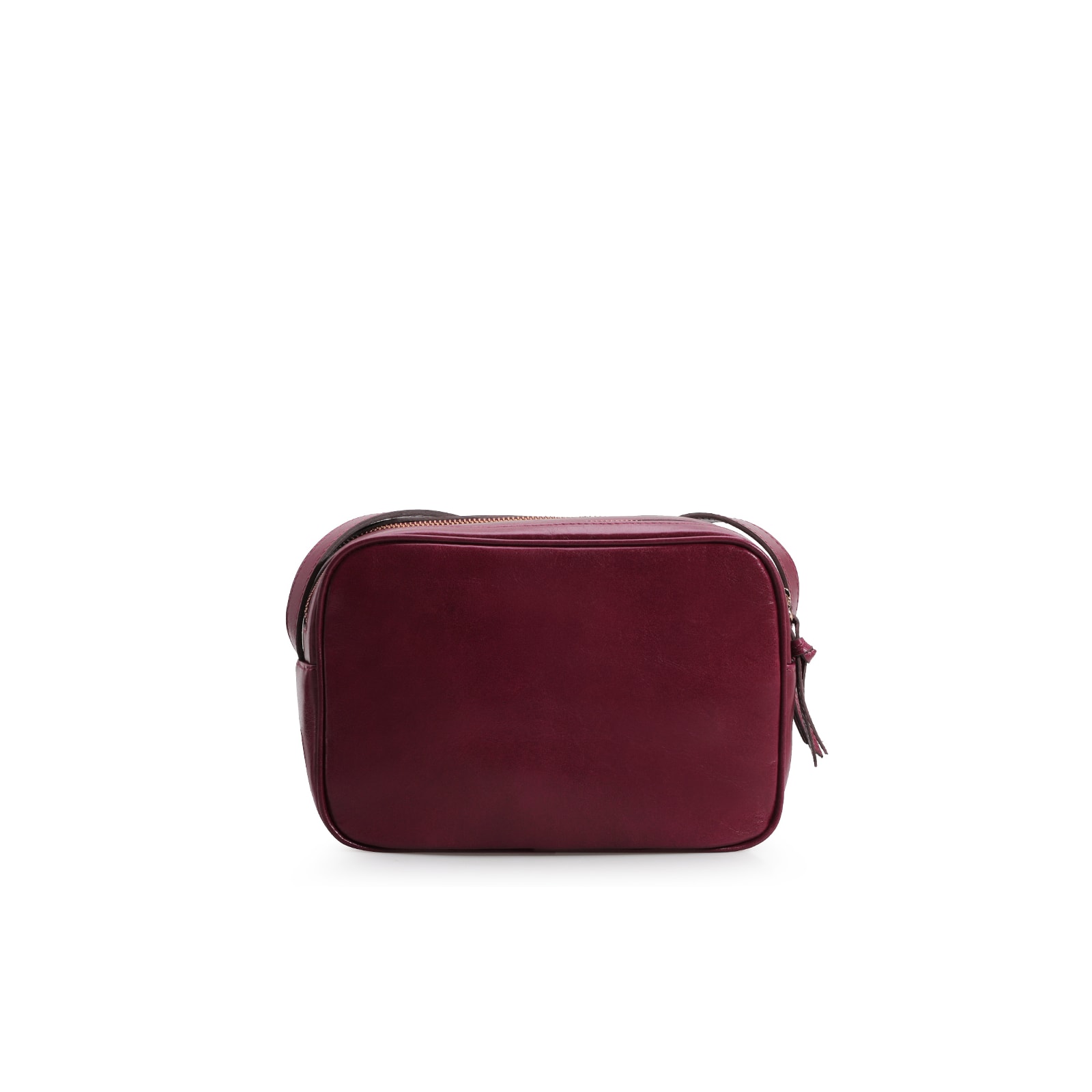 Bolsa Transversal Couro Vinho