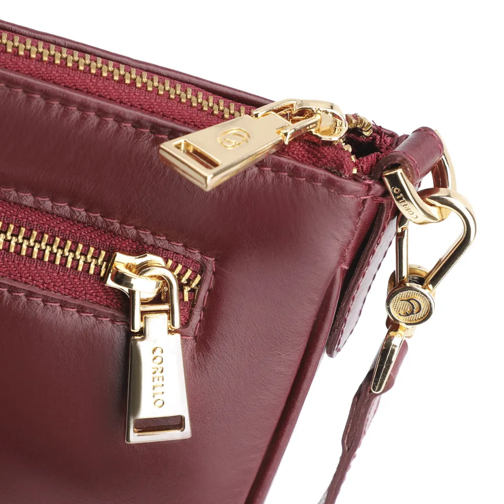 Bolsa Transversal Couro Vinho - imagem 5