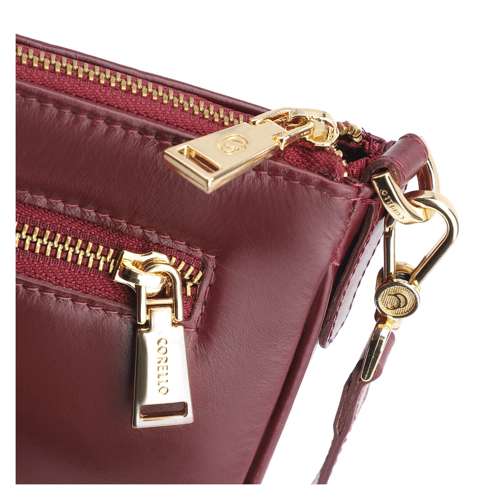 Bolsa Transversal Couro Vinho