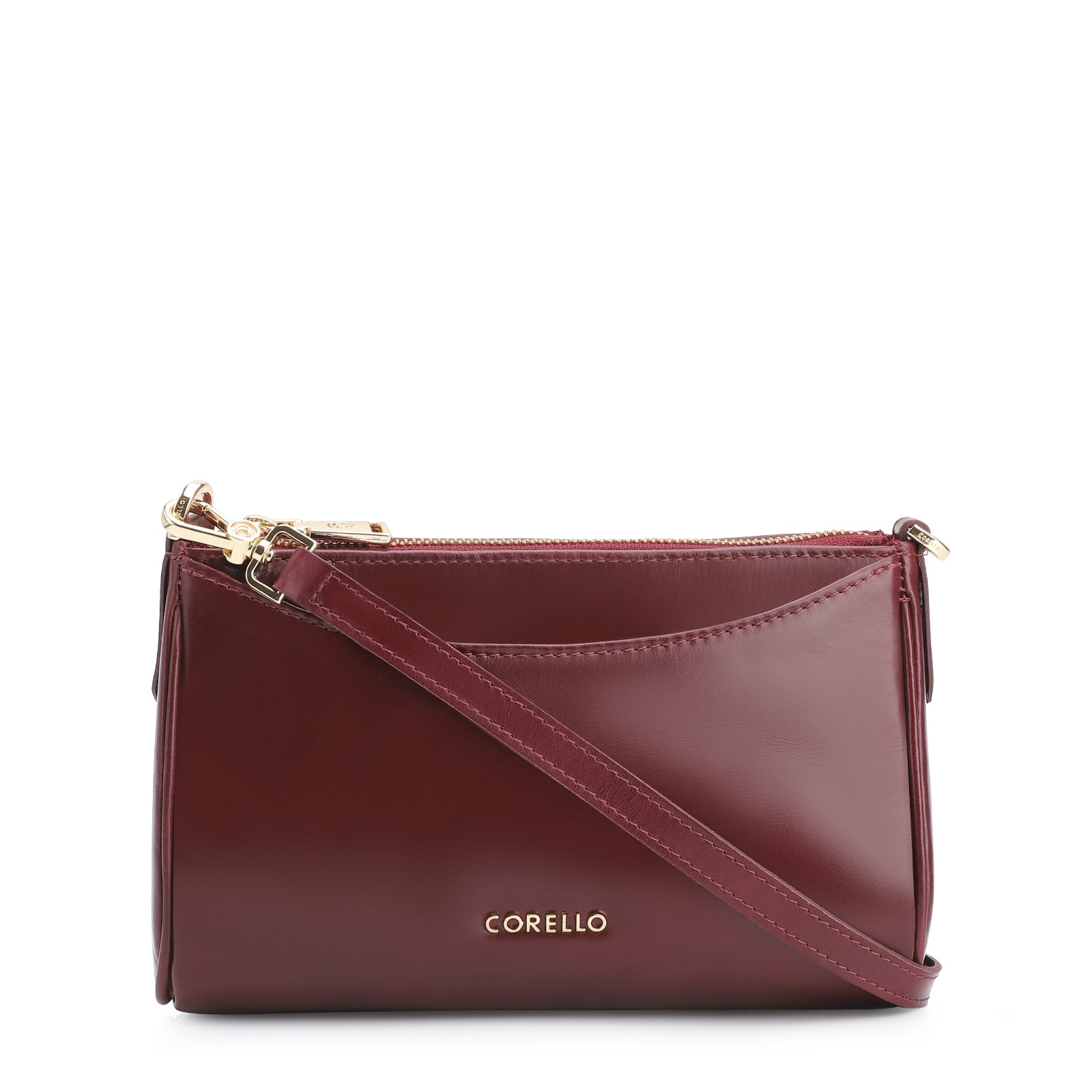 Bolsa Transversal Couro Vinho