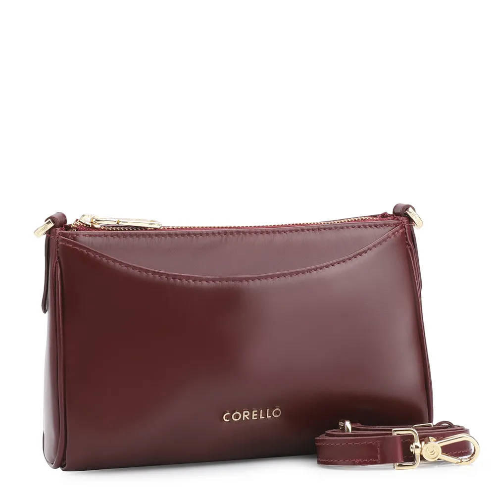 Bolsa Transversal Couro Vinho - imagem 2