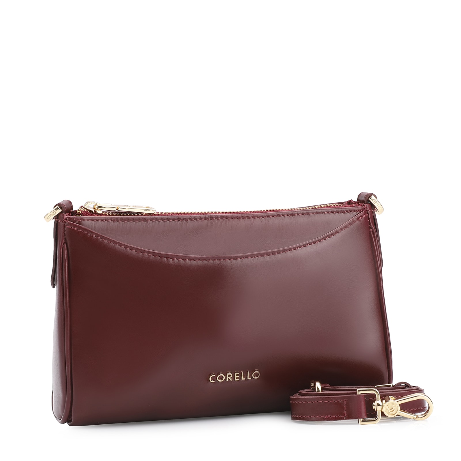 Bolsa Transversal Couro Vinho