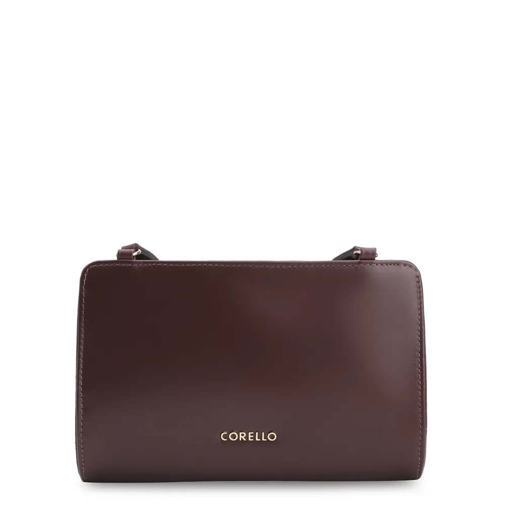 Bolsa Transversal Couro Vinho - imagem 3