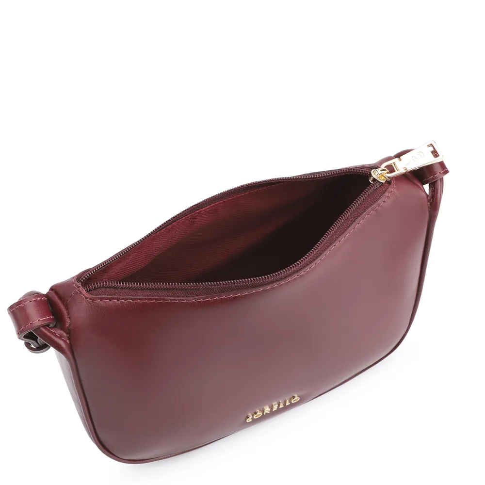 Bolsa Transversal Couro Vinho - imagem 4