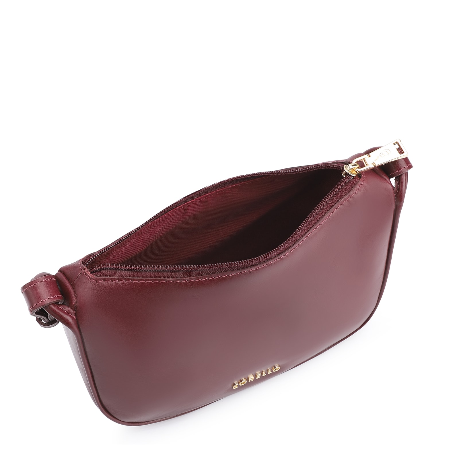 Bolsa Transversal Couro Vinho