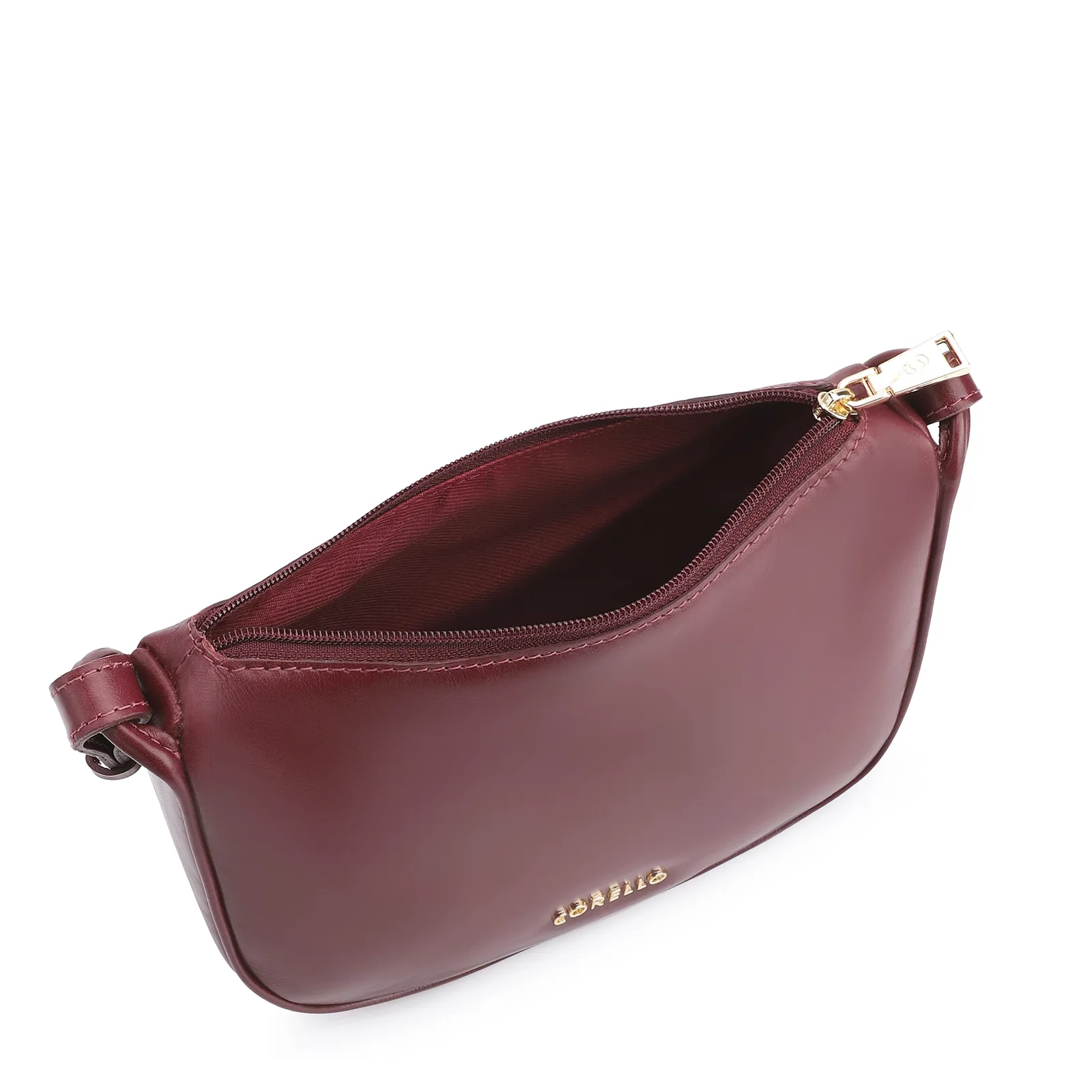 Bolsa Transversal Couro Vinho