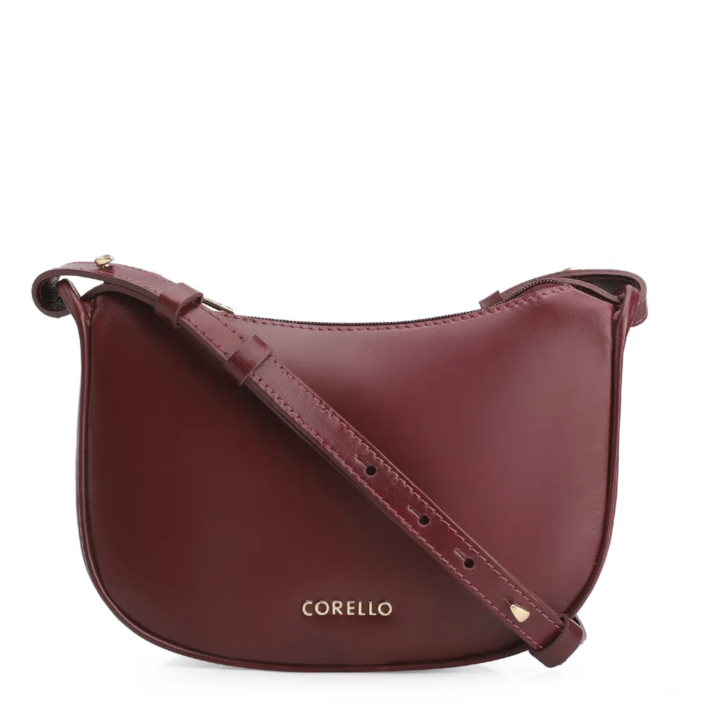 Bolsa Transversal Couro Vinho