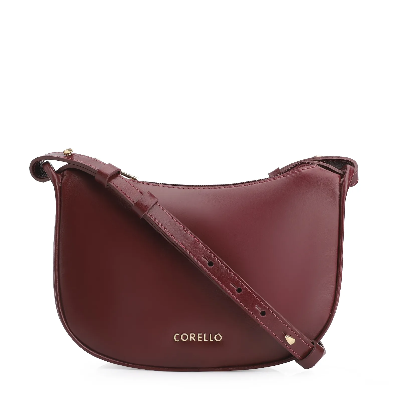 Bolsa Transversal Couro Vinho