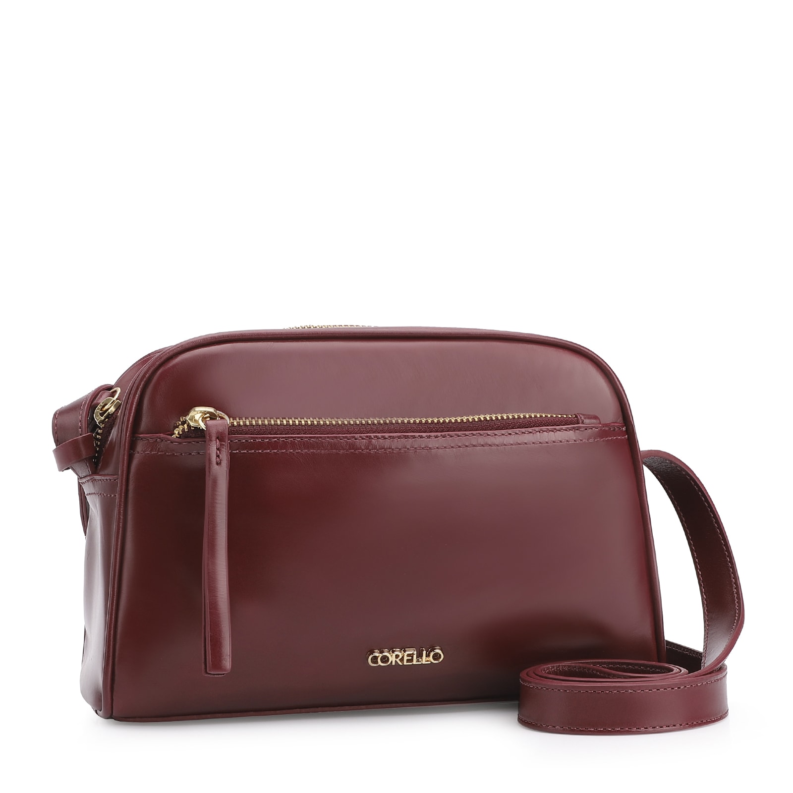 Bolsa Transversal Couro Vinho