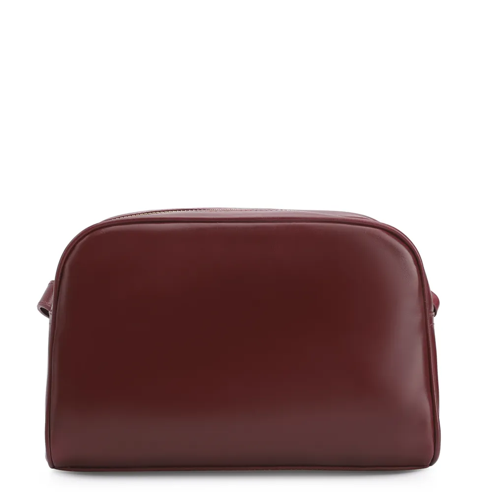 Bolsa Transversal Couro Vinho - imagem 3