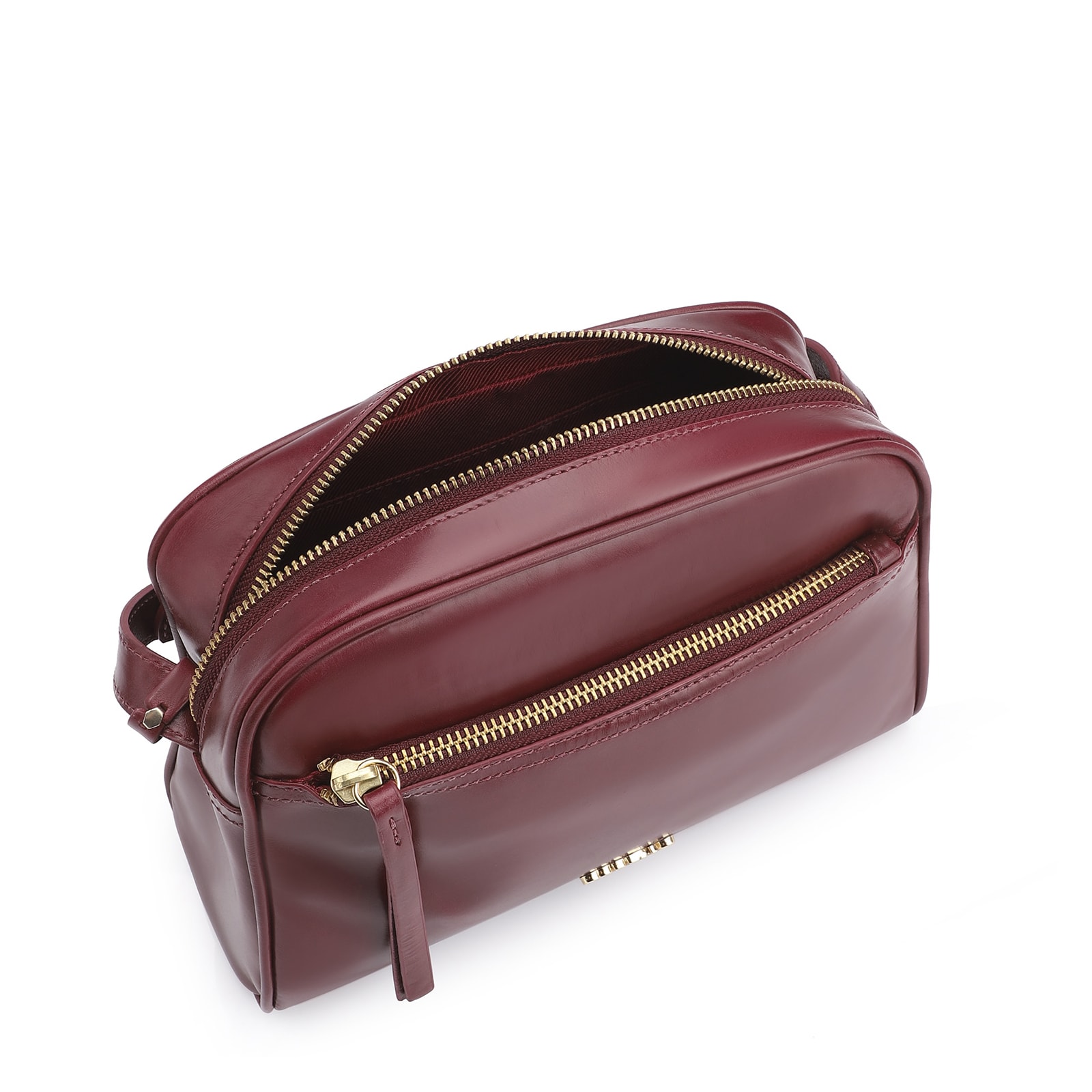 Bolsa Transversal Couro Vinho