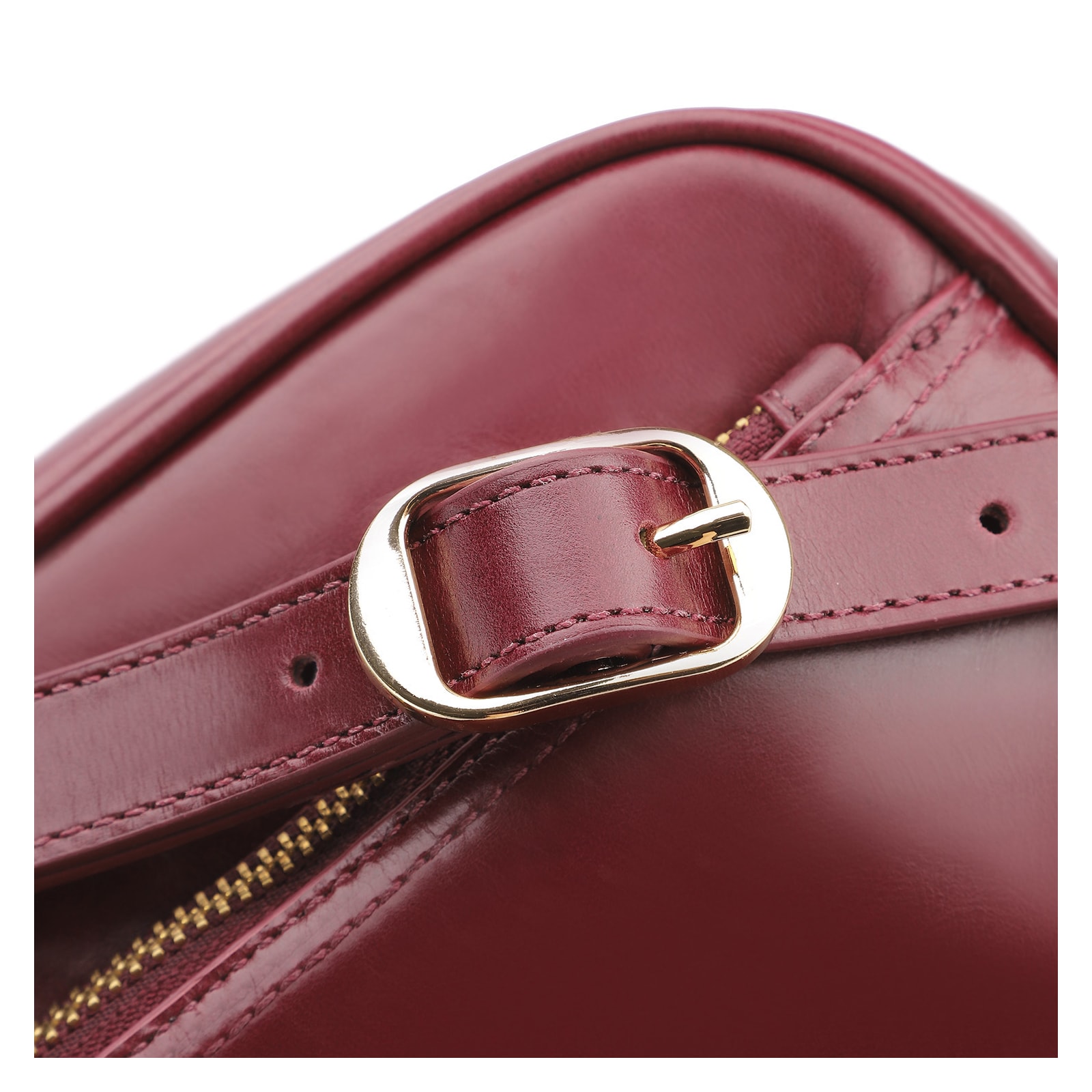 Bolsa Transversal Couro Vinho