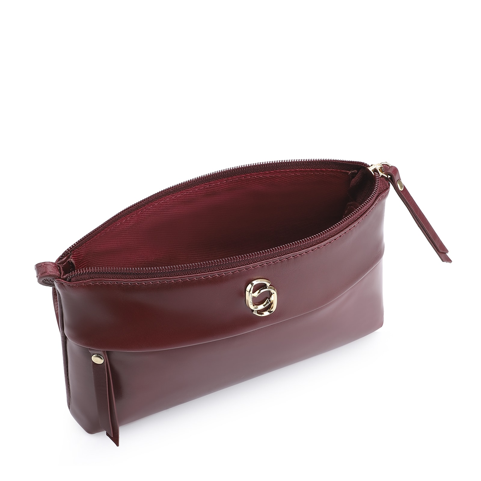 Bolsa Transversal Couro Vinho