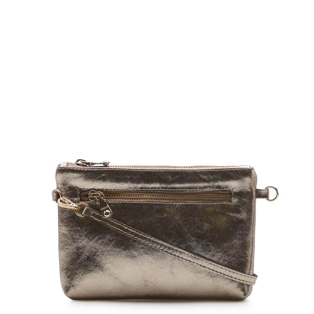 Bolsa Transversal Cristal Prata Velho