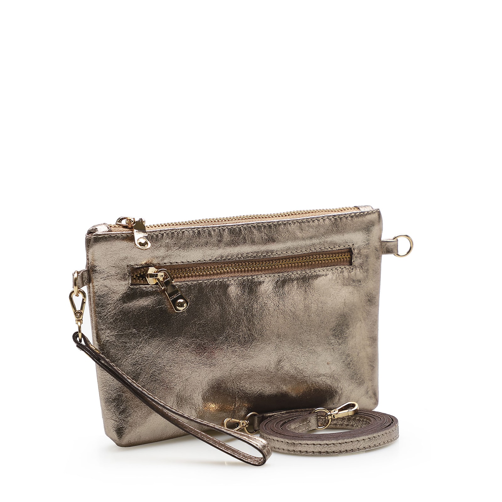 Bolsa Transversal Cristal Prata Velho