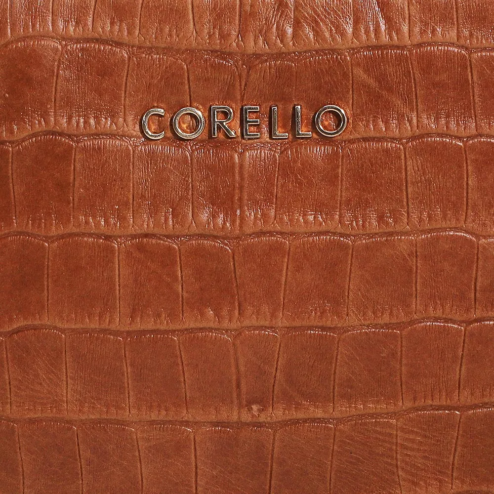 Bolsa Transversal Croco Caramelo - imagem 6