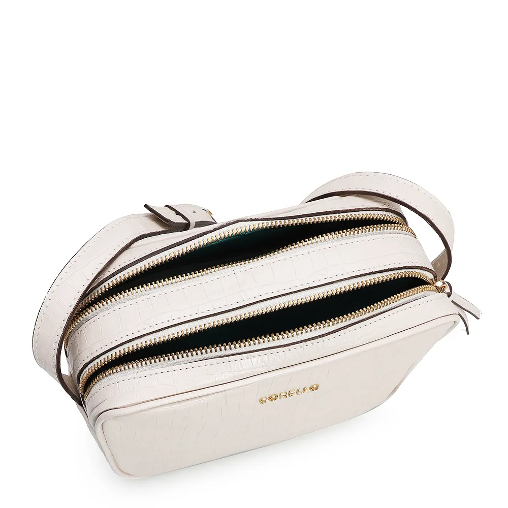 Bolsa Transversal Croco Off White - imagem 4