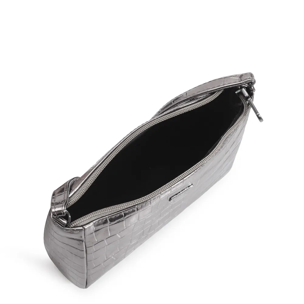 Bolsa Transversal Croco Prata - imagem 5