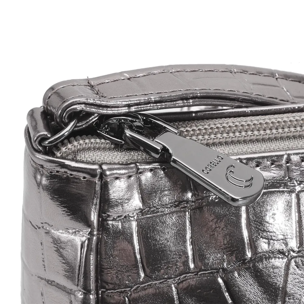 Bolsa Transversal Croco Prata - imagem 6