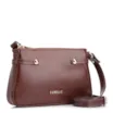 Bolsa Transversal Esfera Couro Marrom - imagem 3