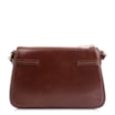 Bolsa Transversal Esfera Couro Marrom - imagem 4