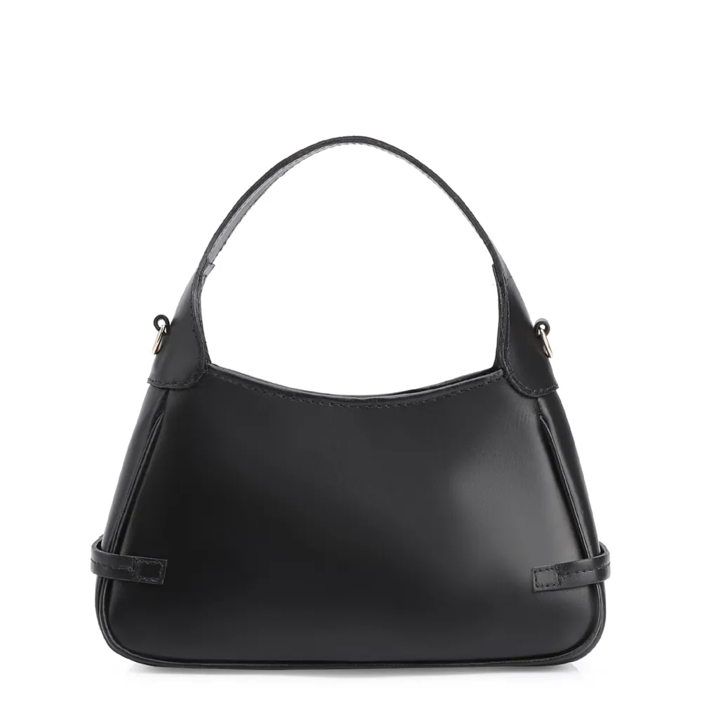Bolsa Transversal Esfera Couro Preto - imagem 3