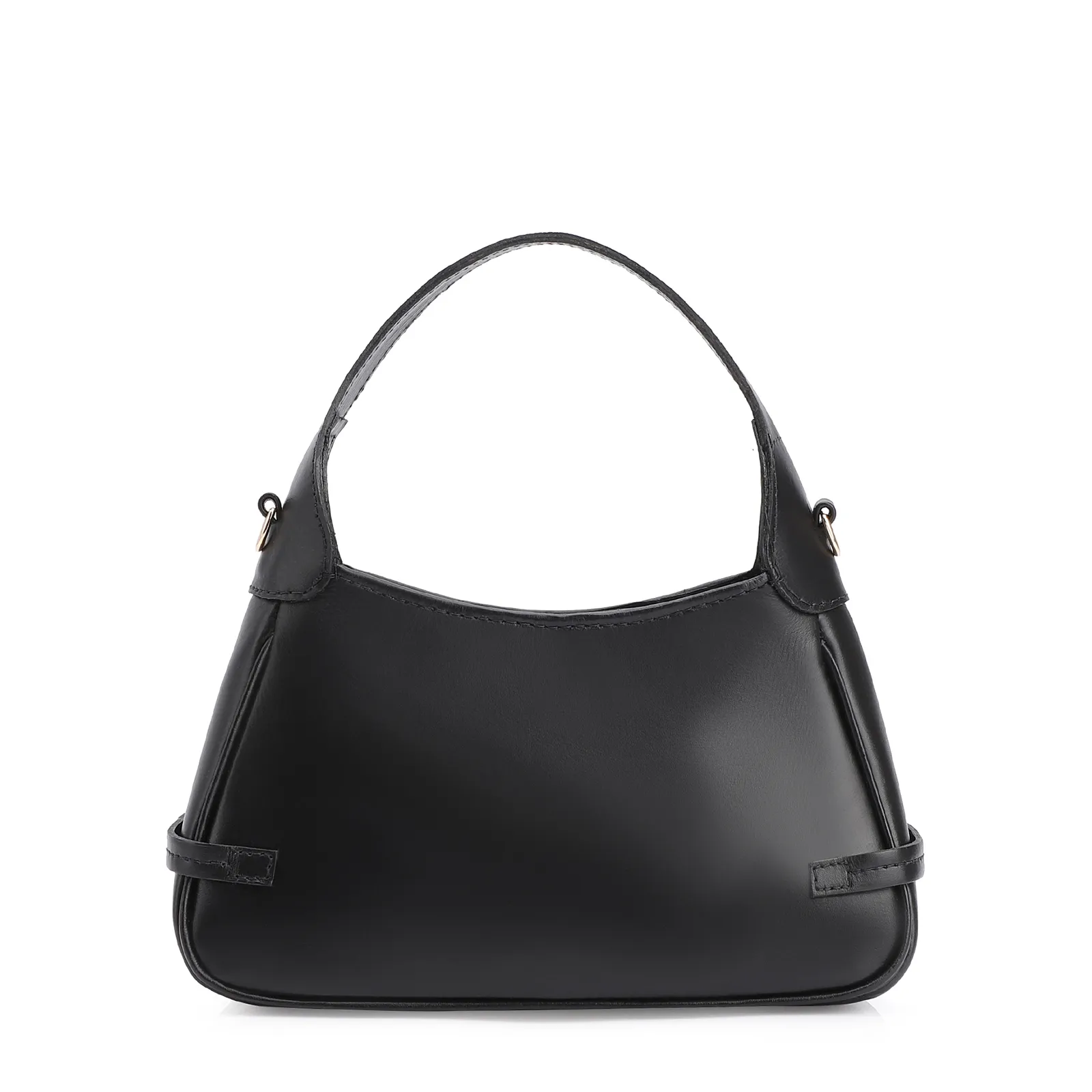 Bolsa Transversal Esfera Couro Preto