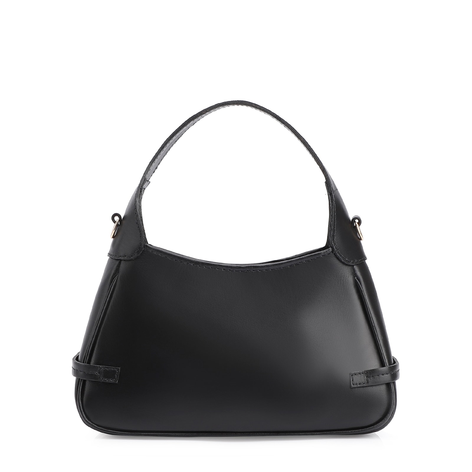 Bolsa Transversal Esfera Couro Preto