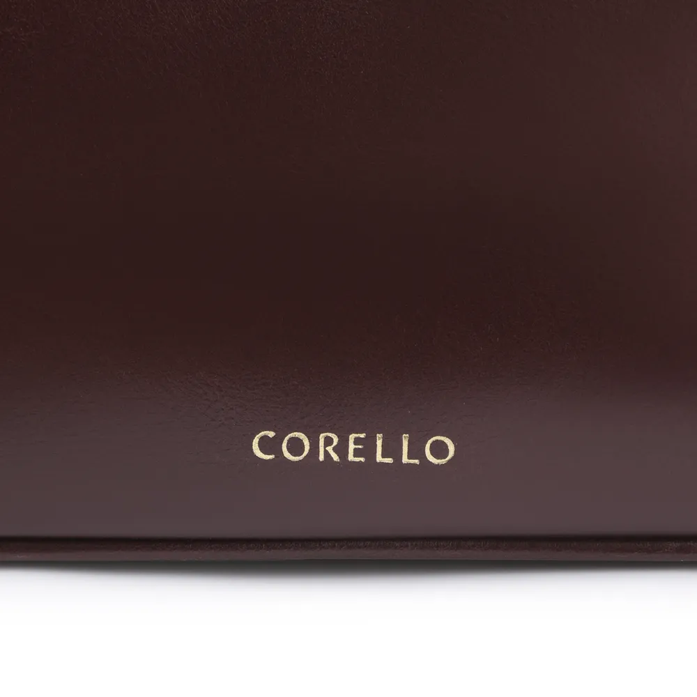 Bolsa Transversal Esfera Couro Vinho Escuro - imagem 7