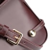 Bolsa Transversal Esfera Couro Vinho Escuro - imagem 8