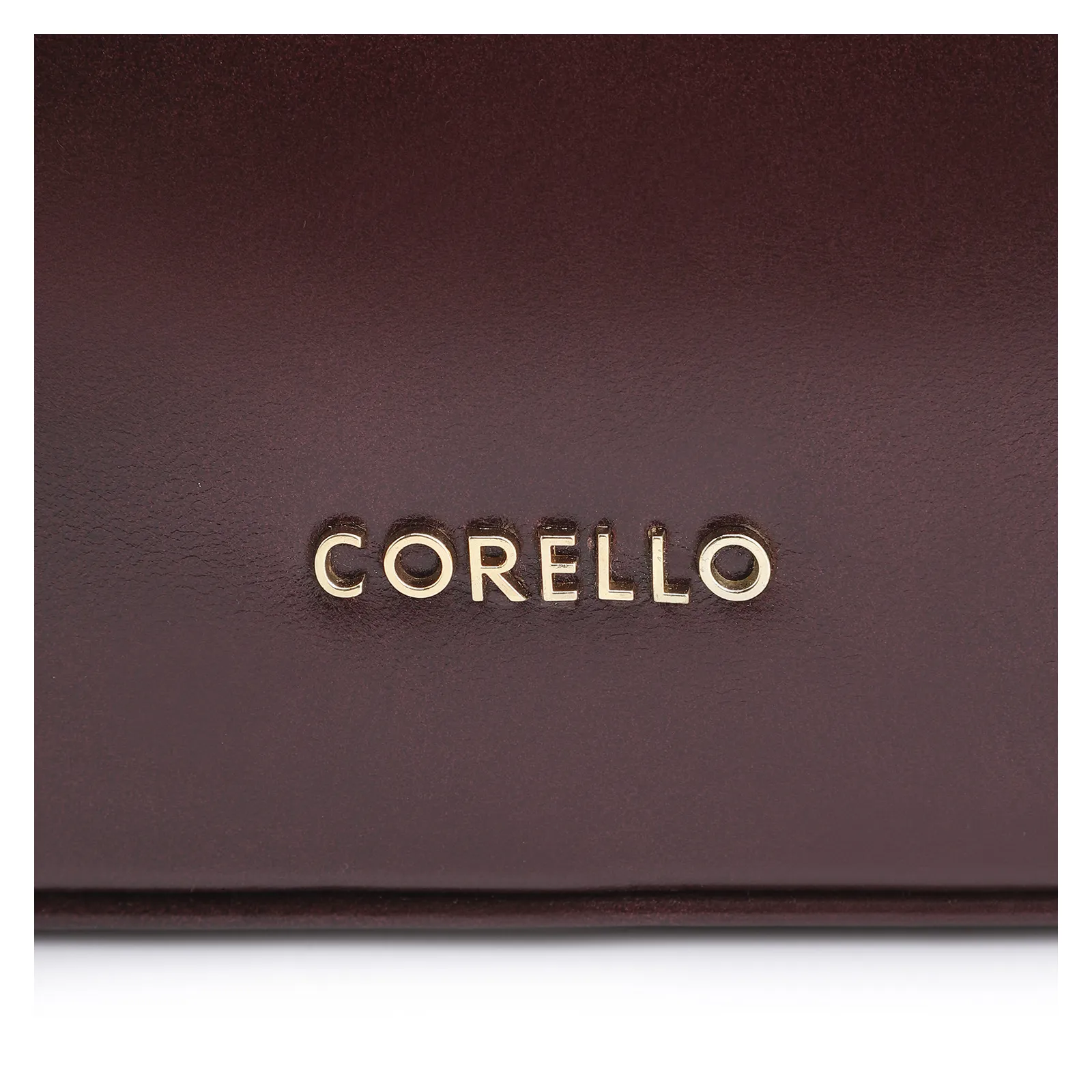 Bolsa Transversal Esfera Couro Vinho Escuro