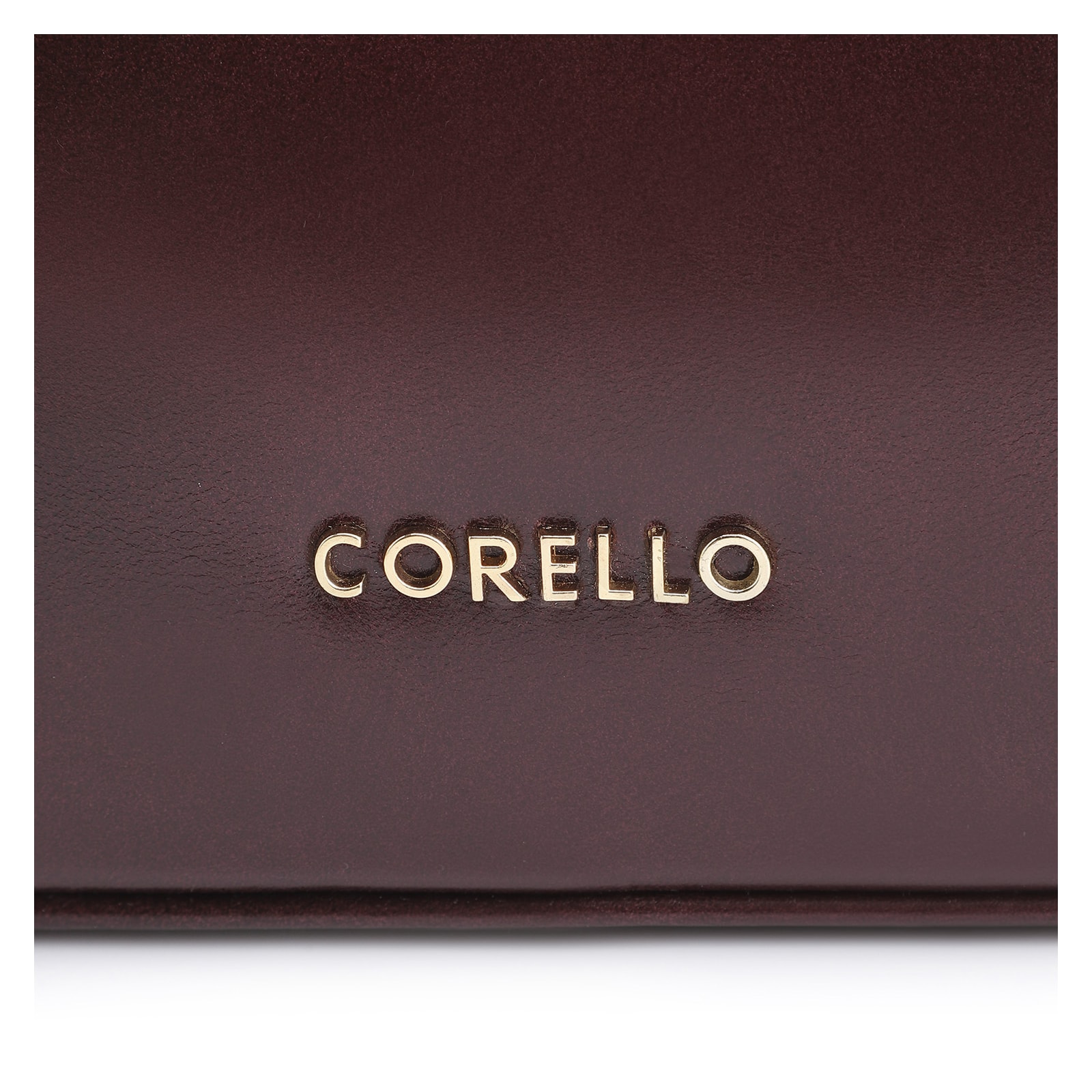 Bolsa Transversal Esfera Couro Vinho Escuro