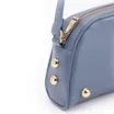 Bolsa Transversal Esferas Couro Azul - imagem 8
