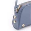Bolsa Transversal Esferas Couro Azul - imagem 8