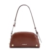 Bolsa Transversal Esferas Couro Marrom - imagem 1