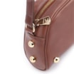 Bolsa Transversal Esferas Couro Marrom - imagem 6