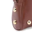 Bolsa Transversal Esferas Couro Marrom - imagem 8