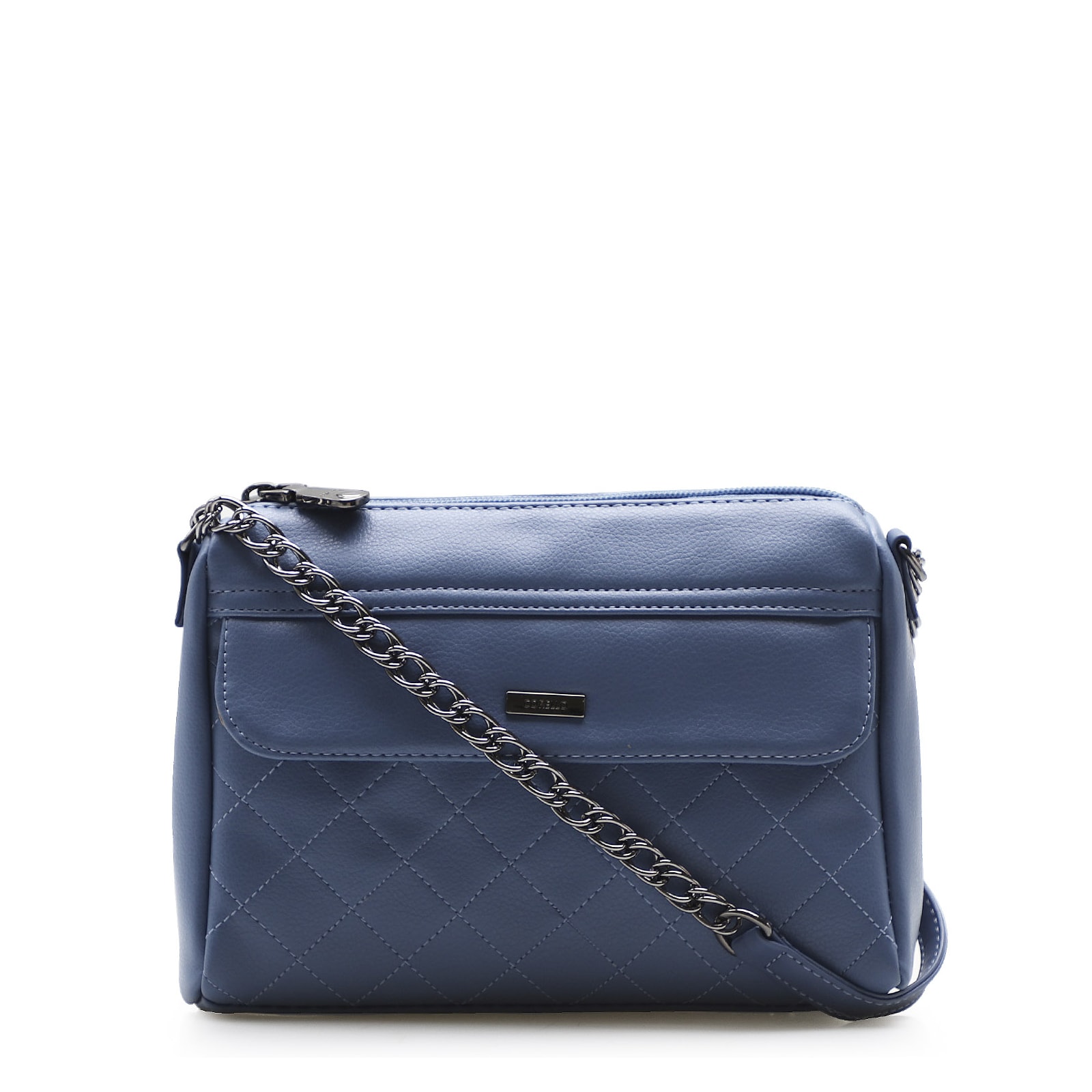 Bolsa Transversal Feminina Matelassê Alternativo Azul
