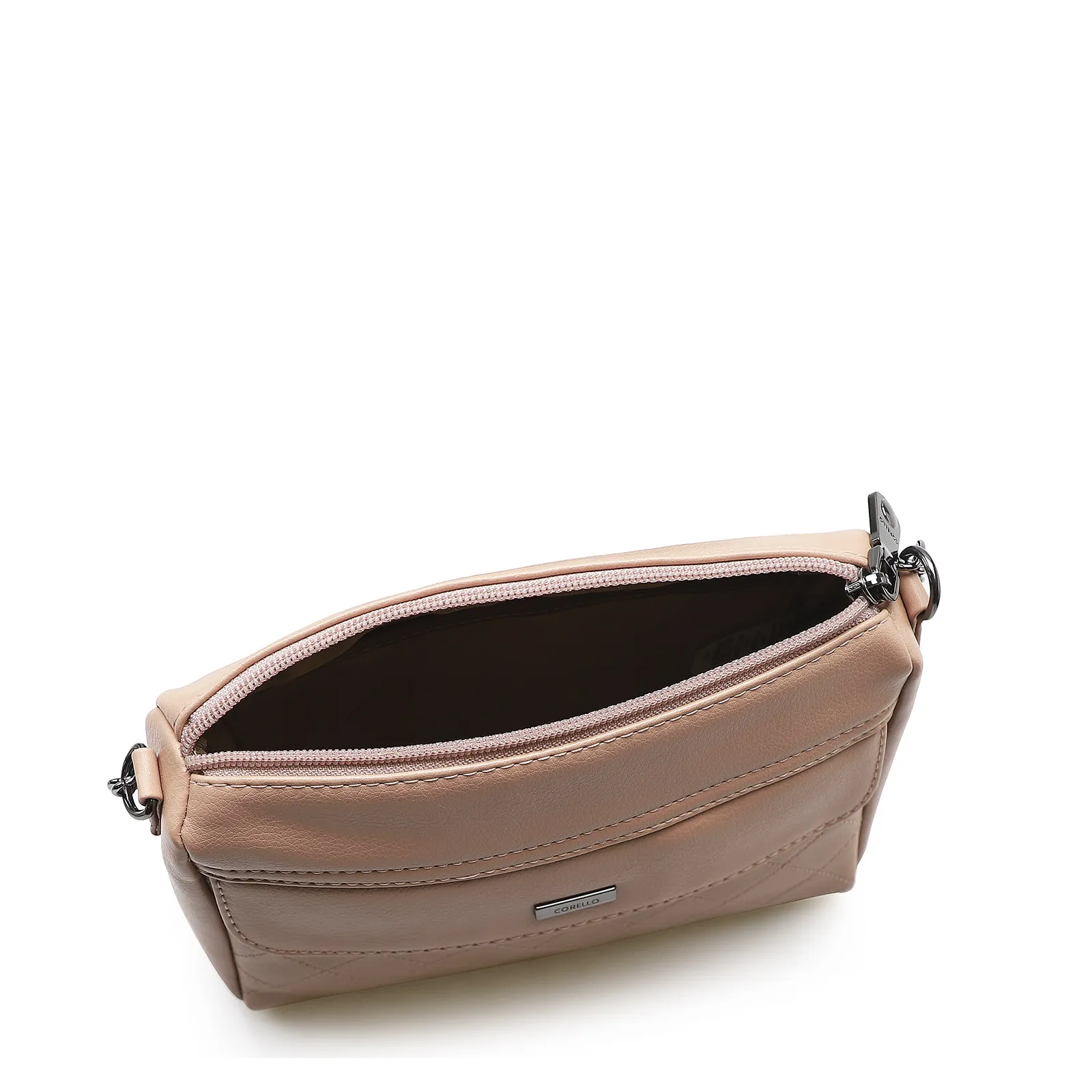 Bolsa Transversal Feminina Matelassê Alternativo Rosa
