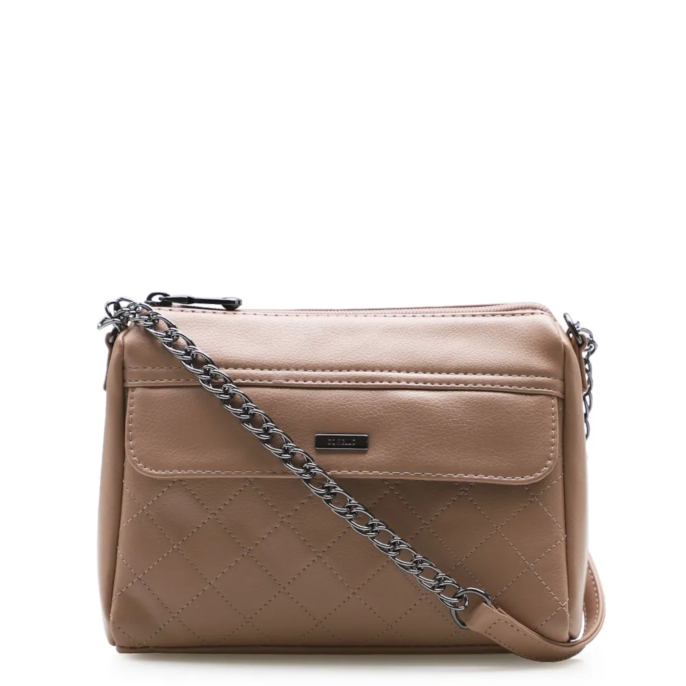 Bolsa Transversal Feminina Matelassê Alternativo Rosa