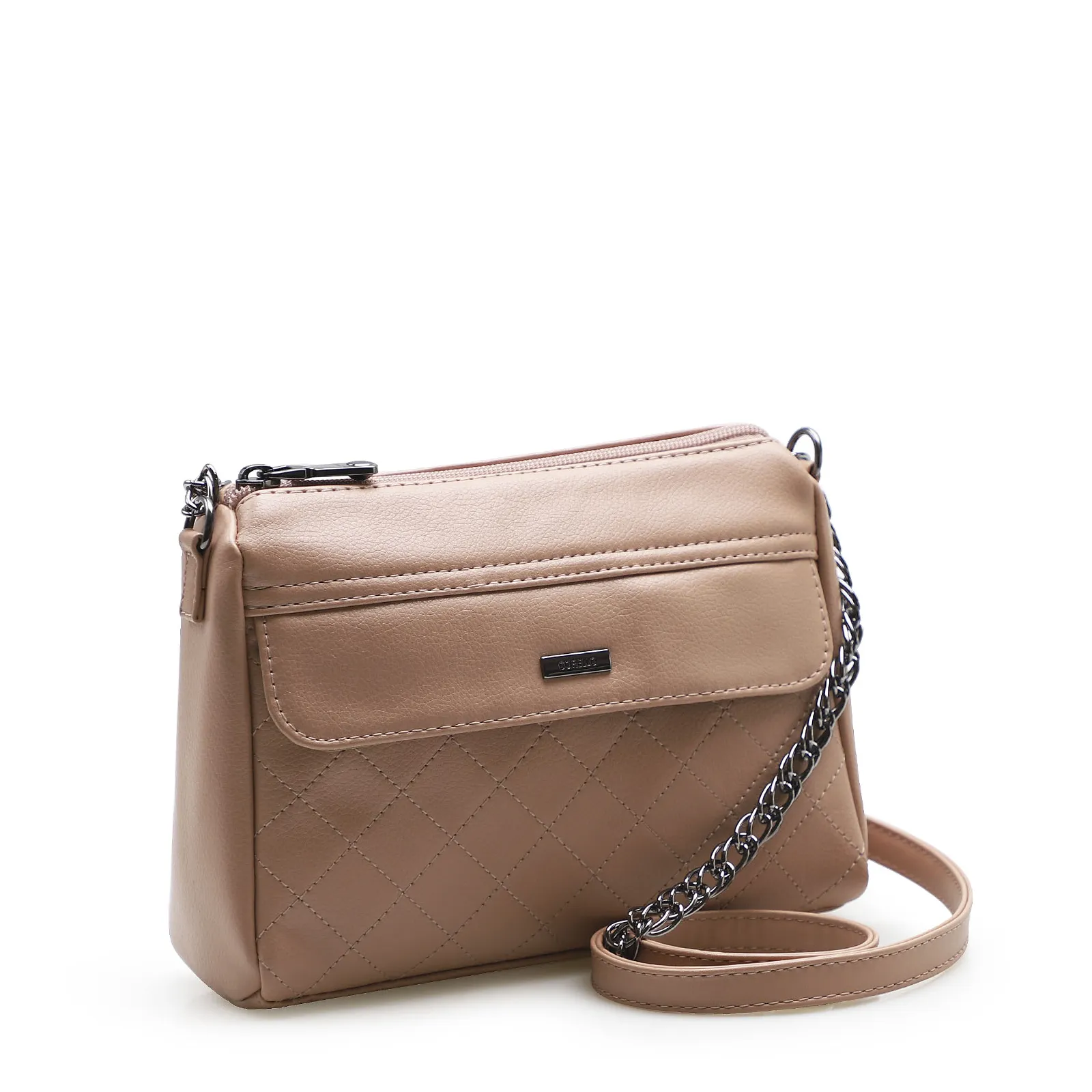 Bolsa Transversal Feminina Matelassê Alternativo Rosa