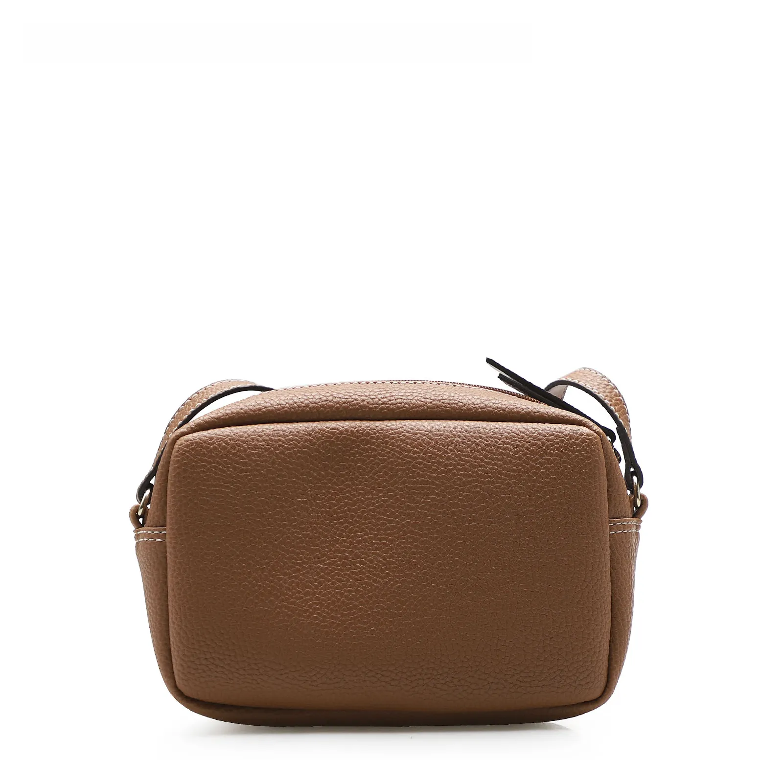 Bolsa Transversal Feminina Pesponto Alternativo Caramelo