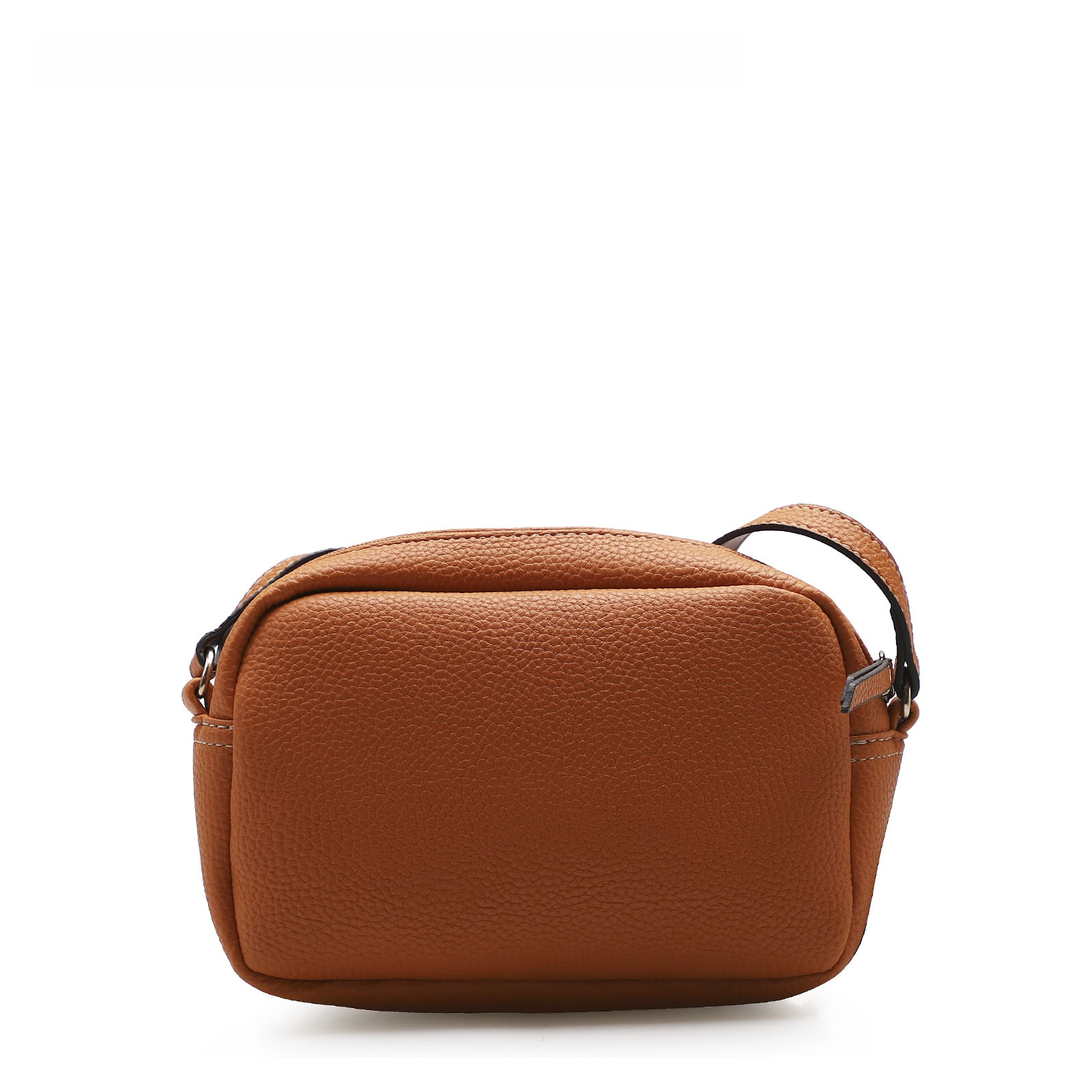 Bolsa Transversal Feminina Pesponto Alternativo Laranja