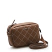 Bolsa Transversal Feminina Pesponto Alternativo Marrom - imagem 2