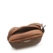 Bolsa Transversal Feminina Pesponto Alternativo Marrom - imagem 4