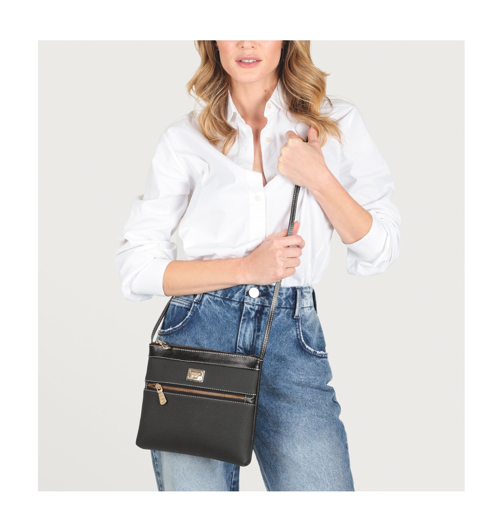 Bolsa Transversal Firenze At Preto