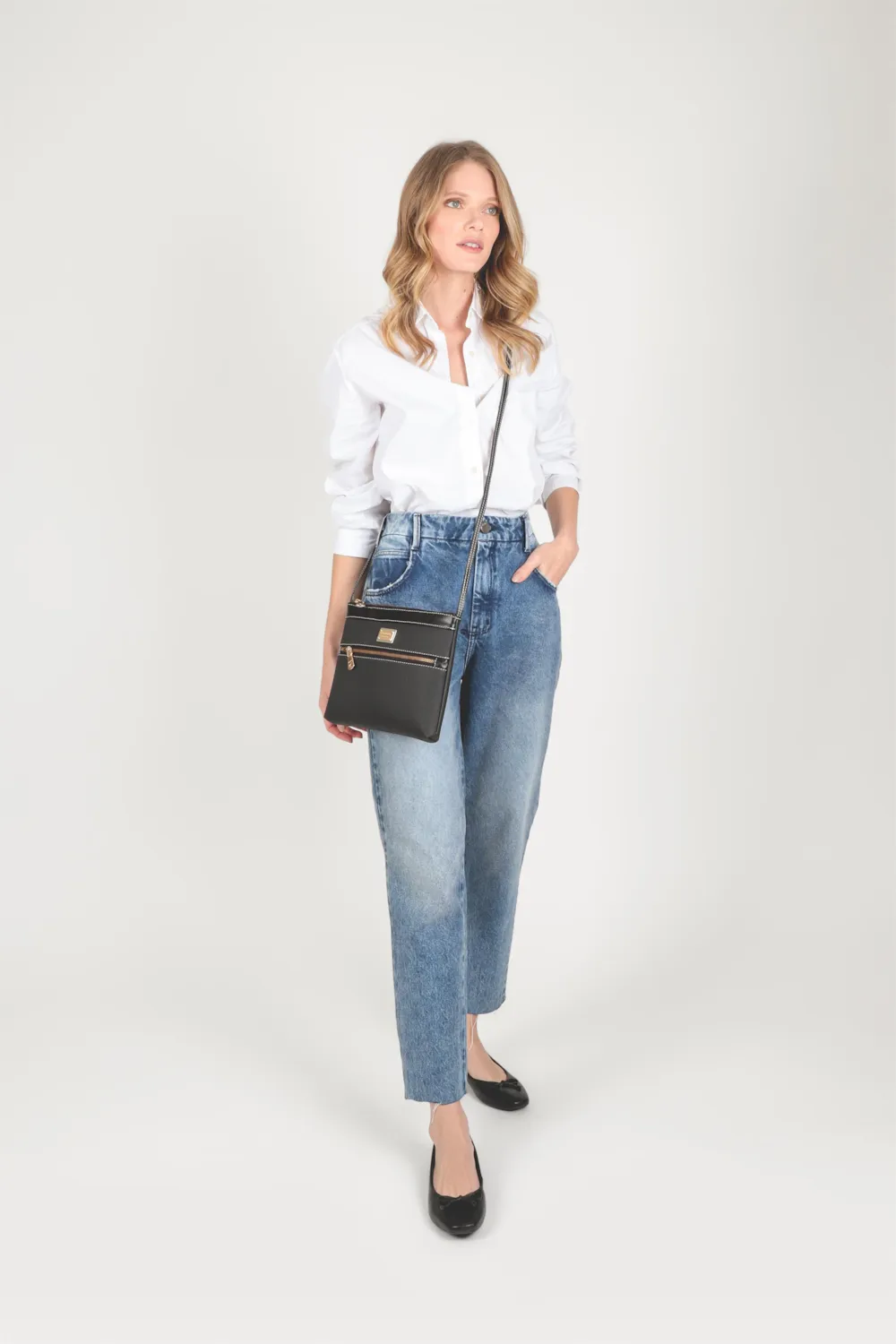 Bolsa Transversal Firenze At Preto - imagem 2